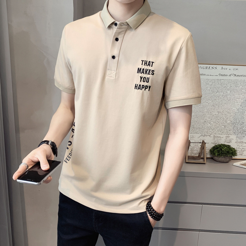 Title 1, Herren Polo Shirt Kurzarm Lapel Slim Fit Mode, ...