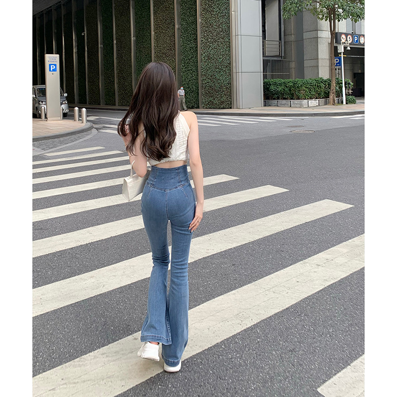 Fashion Design Hot Girl Micro Flare Pants