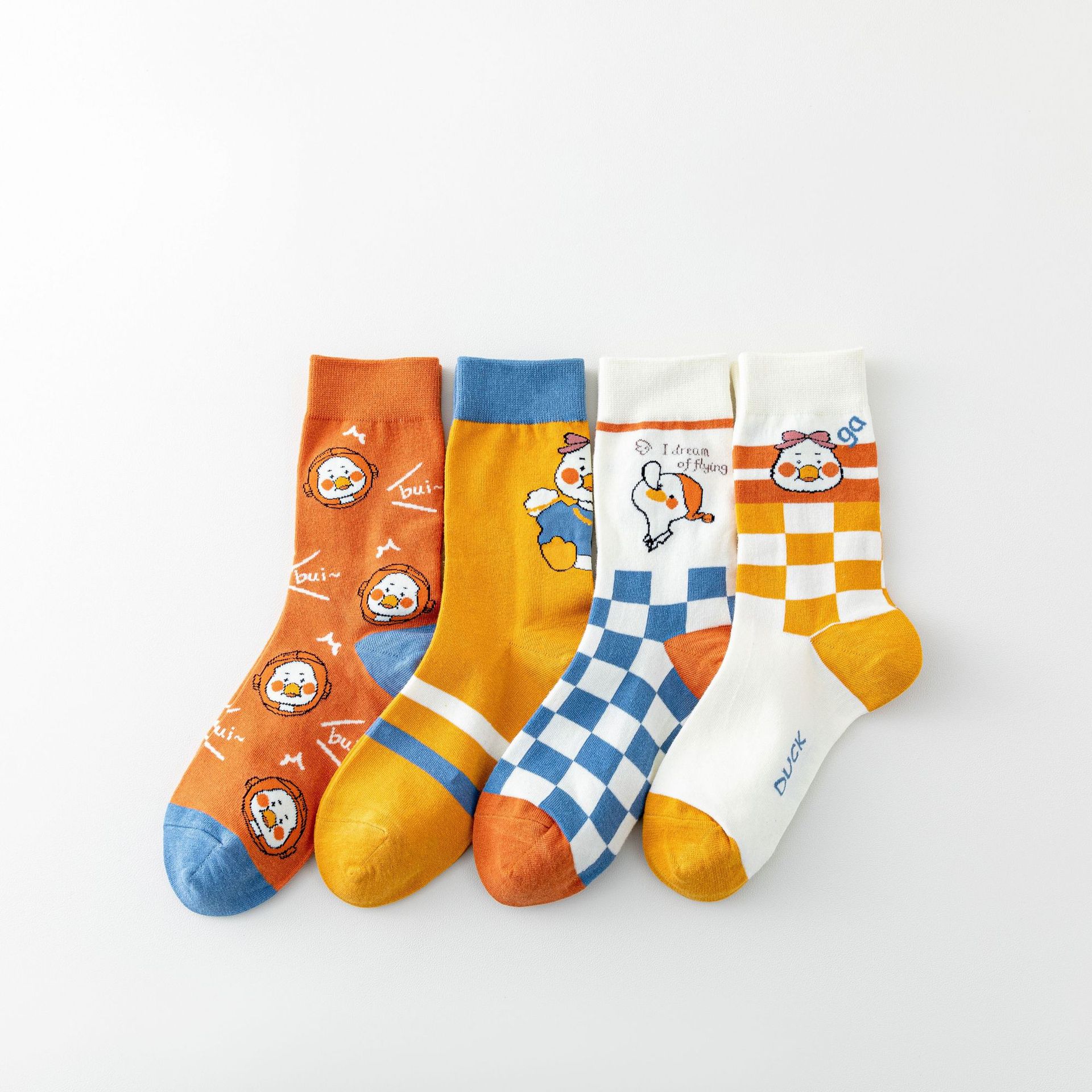 New Cartoon Duck Socks For Fall
