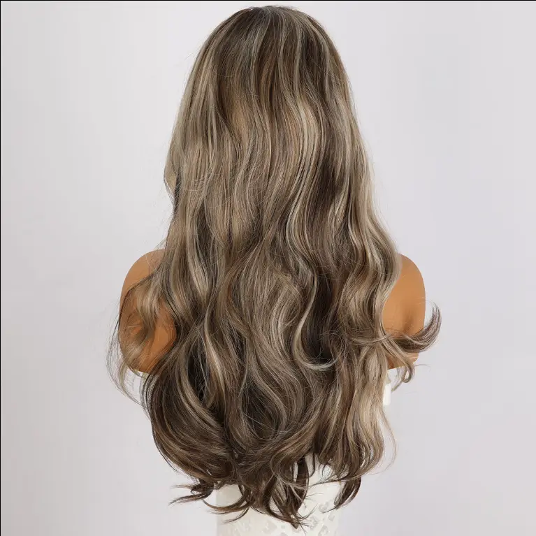 Hot Selling Synthetic Hair Wigs Highlight Wear Go Wigs For Black Women Glueless Wigs