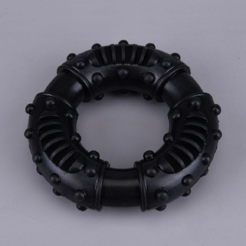 Pet Supplies Chewing Teeth Cleaning Teeth Rubber Interactive Circle Dog Toy Donut Donut Pet Toy