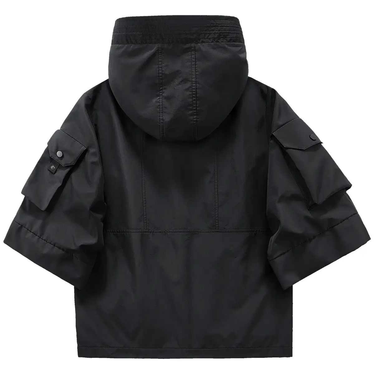 Multi-pocket Cyberpunk Daopao Hooded Windbreaker