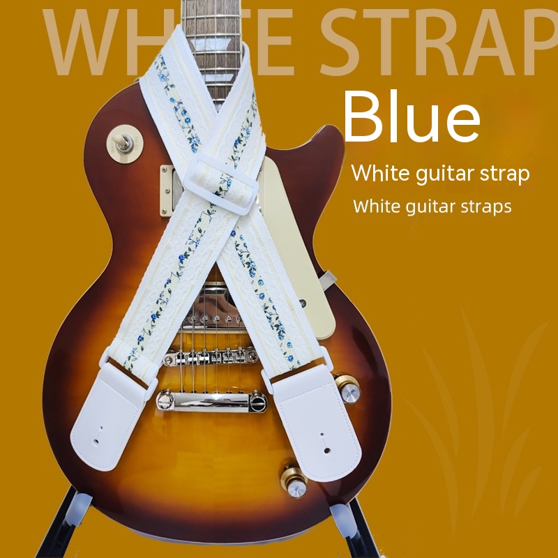 Title 7, Handmade Lace White Bass Guitar Strap