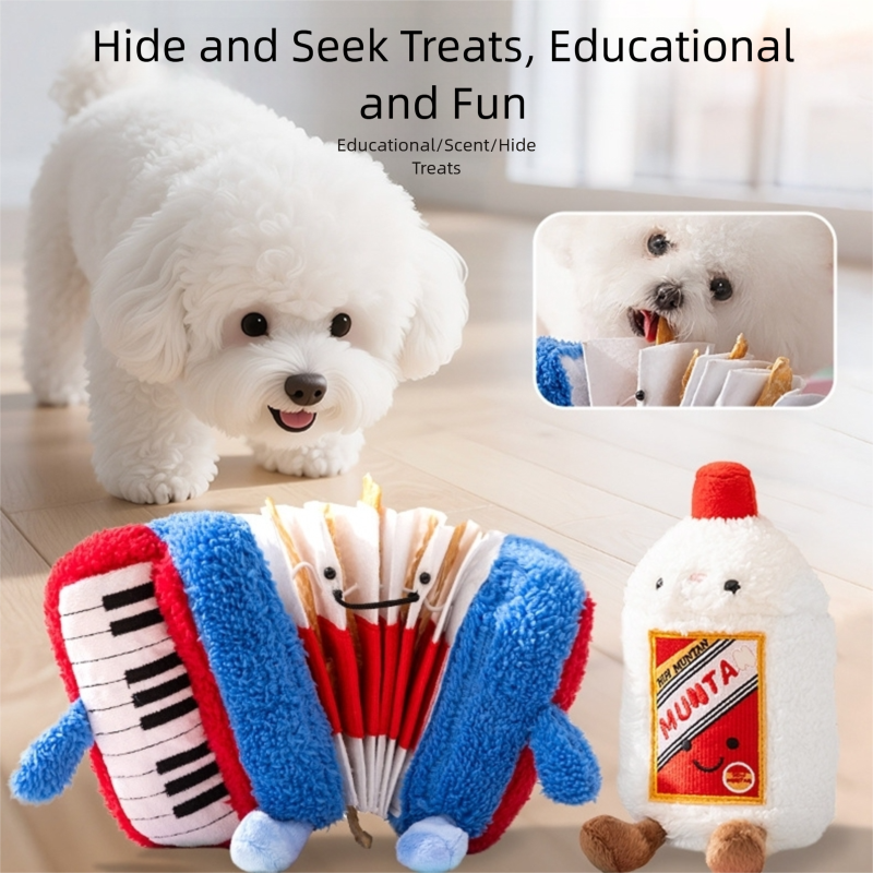 Dog Toys, Sound-sounding, Food-hiding, Educational, Self-entertaining And Stress-relieving Gadgets For Puppies, Pet Supplies For Puppies That Are Resistant To Biting And Consume Energy