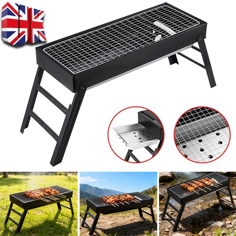 Folding Charcoal BBQ Grill Picnic Travel Camping Outdoor
