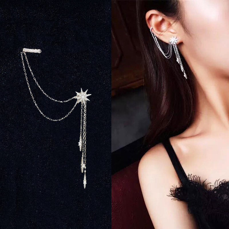 Title 3, Fashion Long Rice Stud Earrings