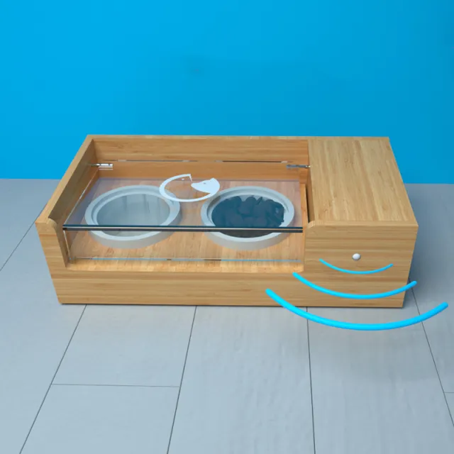 Ding Diaoyu Intelligent Automatic Feeder Timing Anti overturning Cat Rice Bowl Remote Feeding Machine Feel - Shop at LoveMi