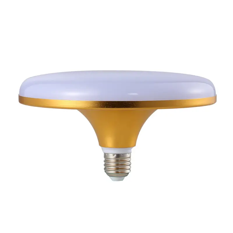 Led Golden Flying Saucer Bulb E27 Large