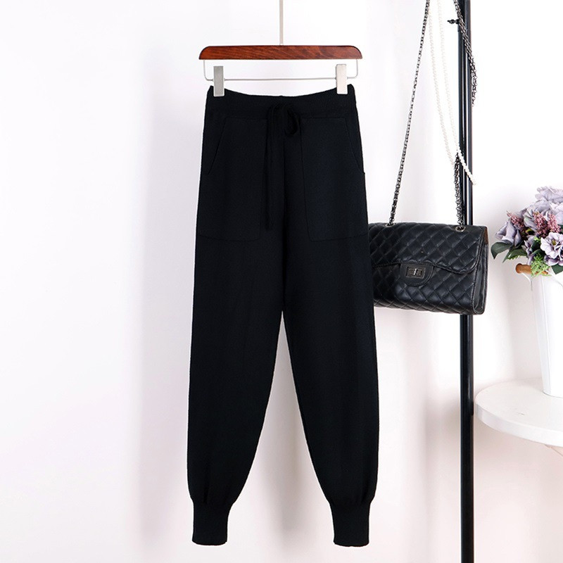 Title 3, Korean Elastic Waist Harem Pants Women