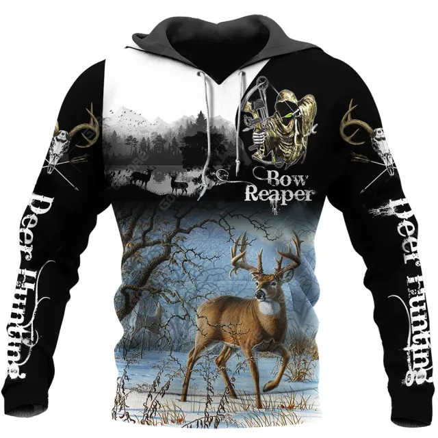 3D Digital Print Hooded Zipper Sweatshirt - Shop at LoveMi