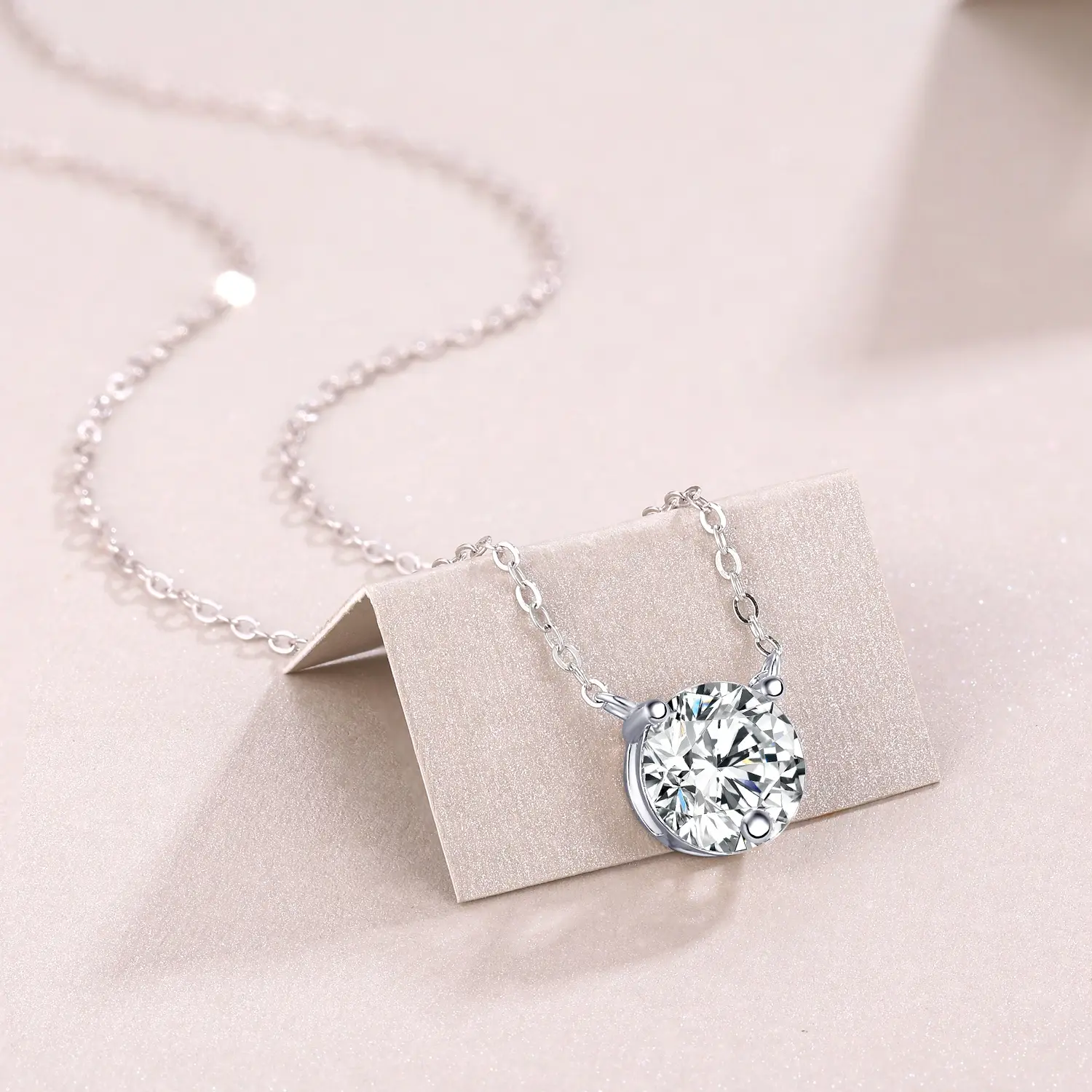 1Love Of Time - A Fashionable And Luxurious Diamond Jewelry Piece Set With 2-carat Moissan Diamond S925 Sterling Silver And Platinum-plated Pendant Prohibit Tk 