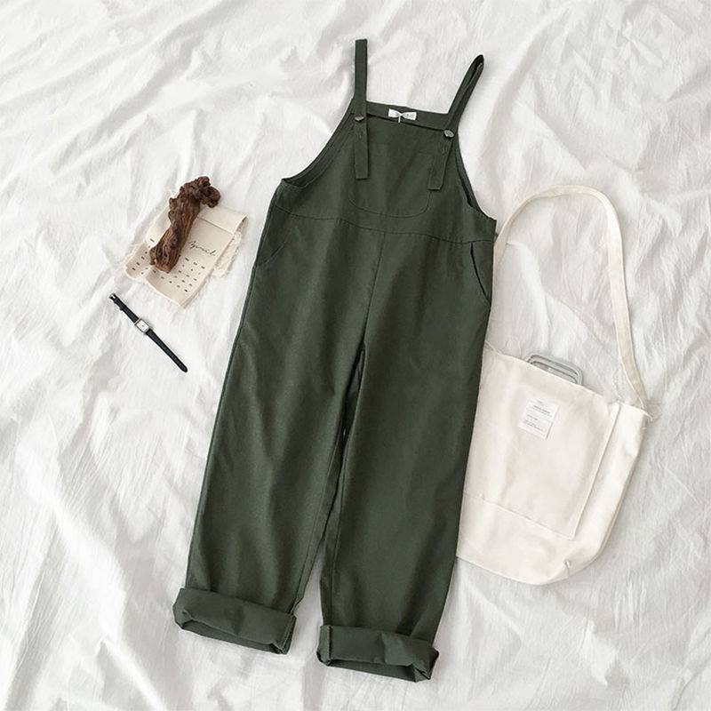 Army green overalls