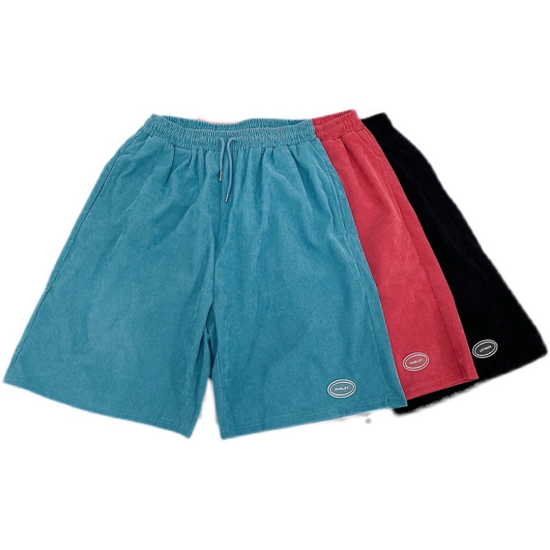 Men's And Women's Street Hip-hop Loose Straight Five-point Pants