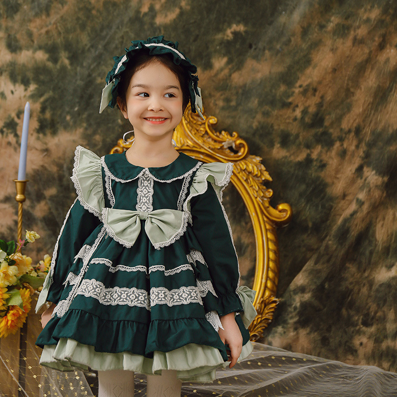 Spring New Lolita Children's Clothing Girls Lolita Princess Skirt Tutu Skirt Spanish Skirt Send Hair Band