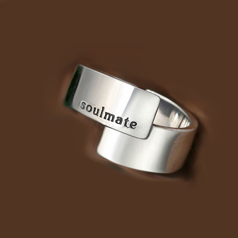 Title 5, Light Letter Ring Female Japanese And Korean Co...