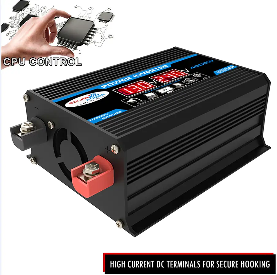 Car Power Inverter USB Voltage LED Display