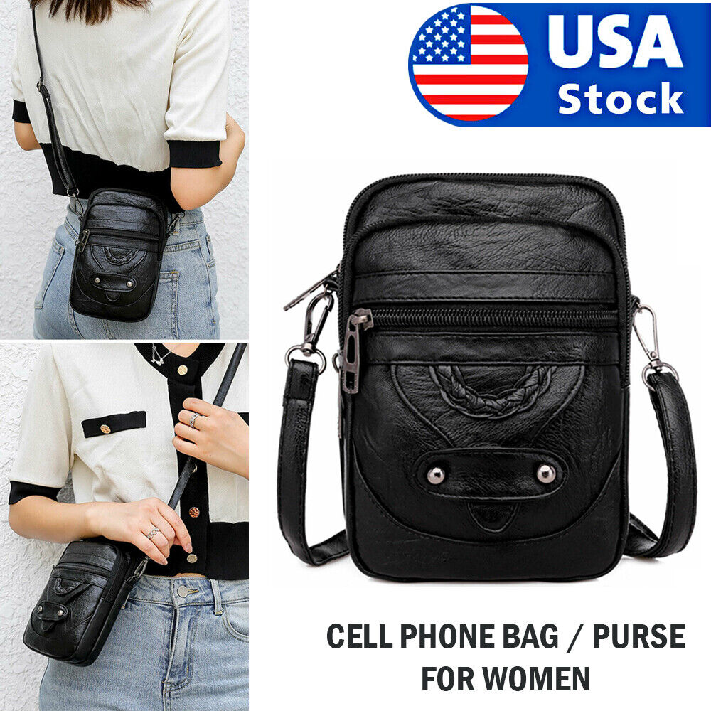 Small Cross-body Cell Phone Bag - Women's. we ship only inside the US, USPS First Class Package 2 Day Handling , 2-5 Day Shipping. Small Cell Phone Purse Wallet Shoulder Bag Case Cross-body Pouch Handbag for Women. Material: This women crossbody phone pur