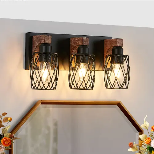 18inch Industrial Vintage 3-Light Wall Sconce