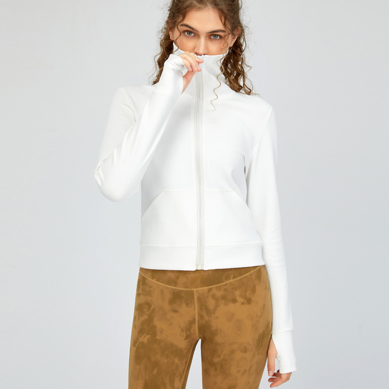 European And American New Style Yoga Wear Long-sleeved Jacket