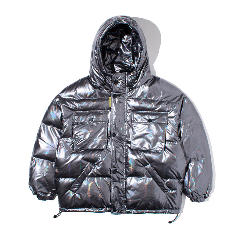 Title 2, Dark Reflective Cargo Parka Jackets Mens Hip Ho...