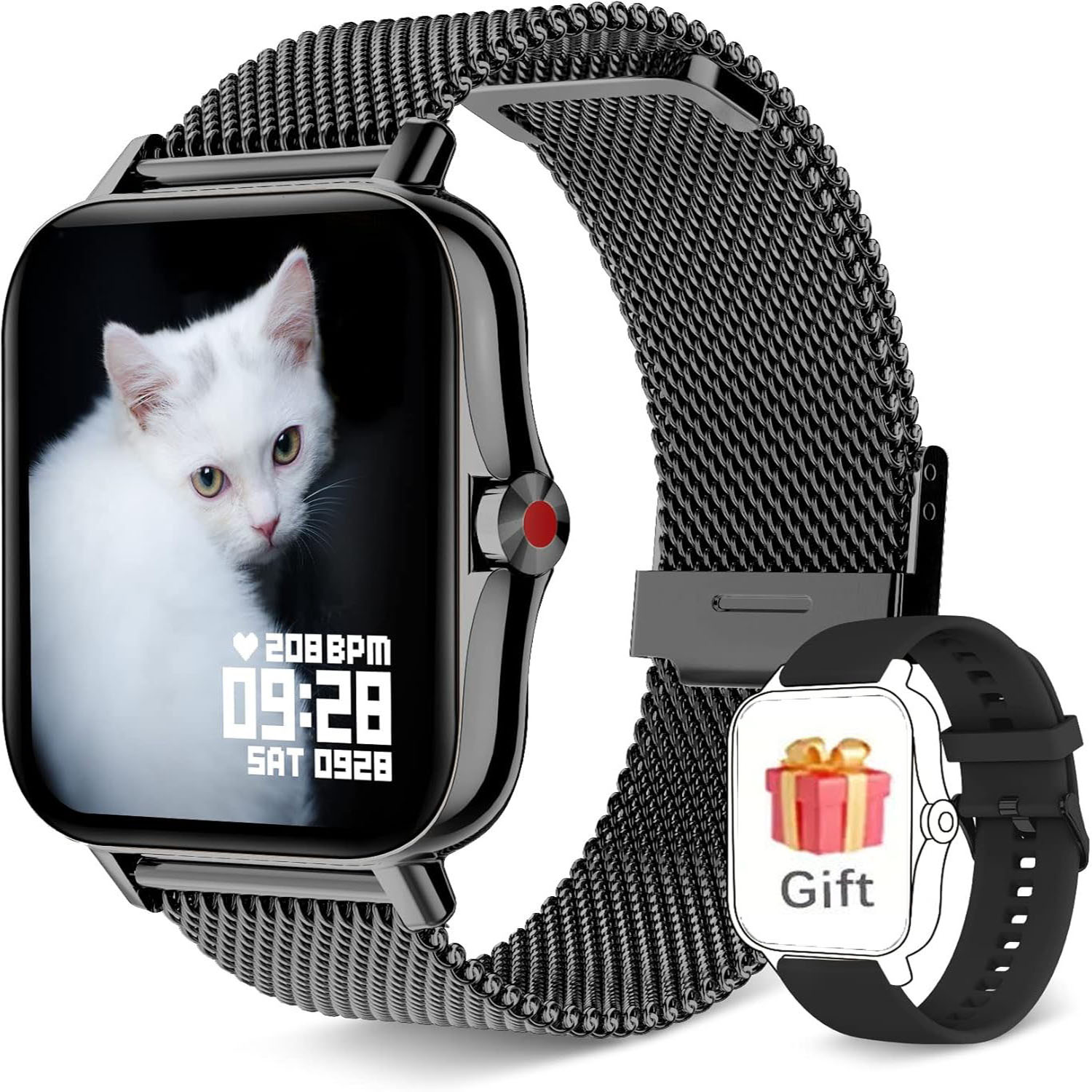 1.85″ Smart Watch Bluetooth Call Fitness Tracker Heart Rate for Men Women IP67