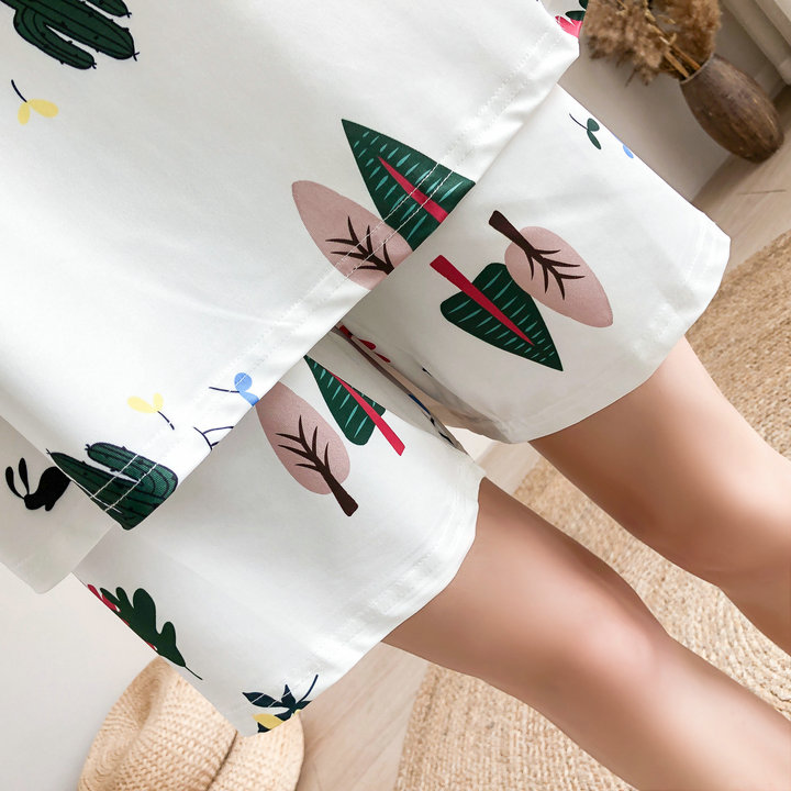 Title 10, Two-piece Plus Size Sweet T-shirt Shorts Pajamas