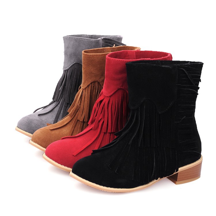 Title 4, Bottines courtes en daim Simple Wind Plus Size ...