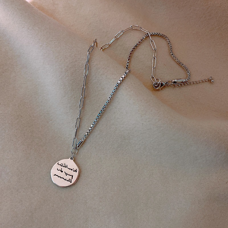 Titanium Steel Necklace Hip-hop Tide Brand Double Layered Wear
