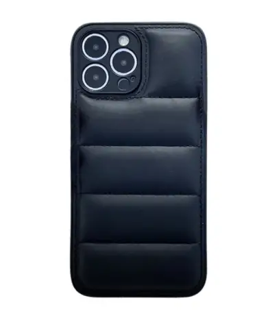 Fashion Solid Color Down Jacket Phone Case