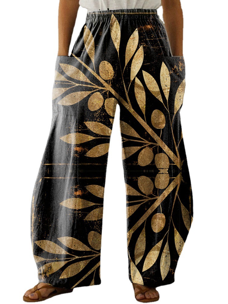 Micro-cut High-waisted Wide-leg Thigh Pants