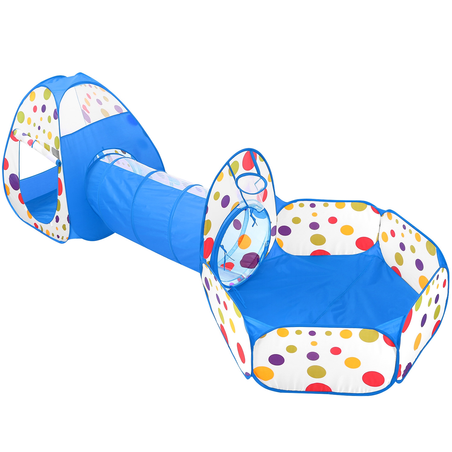 1Pc 3 In 1 Child Crawl Tunnel Tent Kids Play Tent With Storage Bag For Indoor Ou