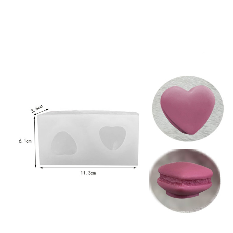 Double Heart Macaron Mould