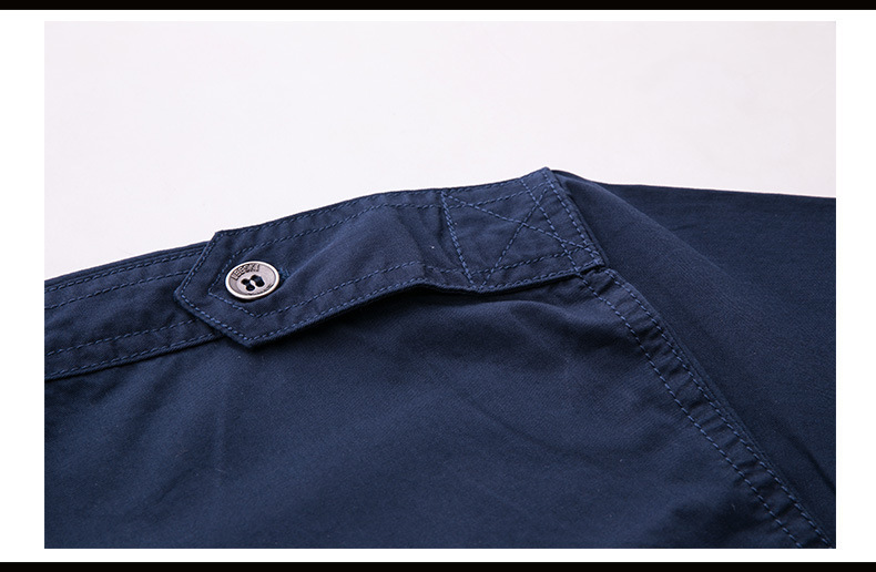 Men's Military Long Sleeve Dress Shirt With Epaulets