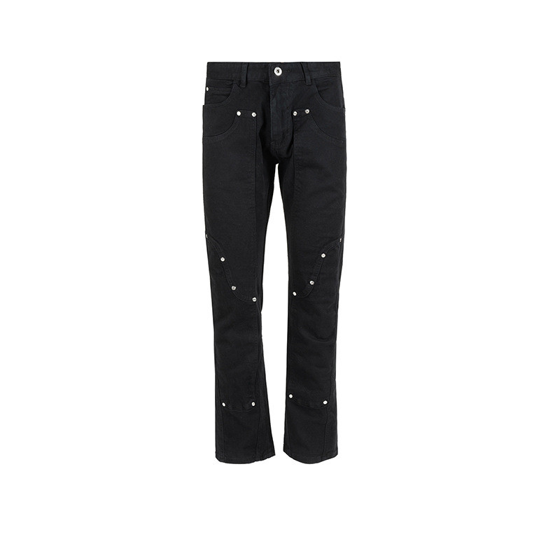 Title 4, Unisex Black And White High Street Jeans