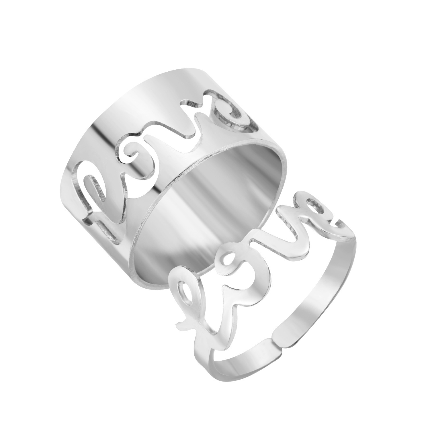 Creative Personality Punk Couple Senior Ring