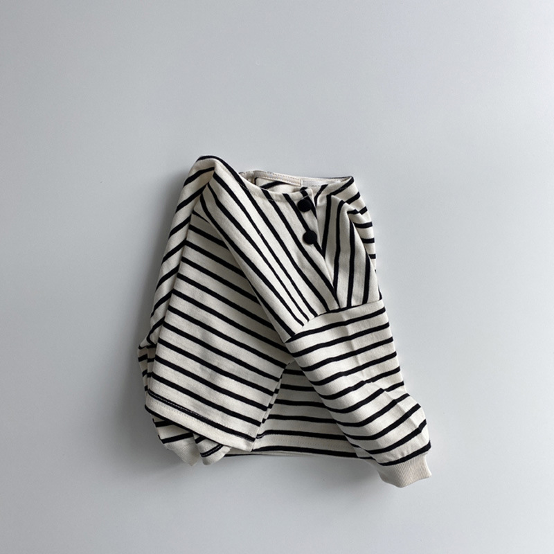 Children's Shoulder Button Casual Bottoming Shirt