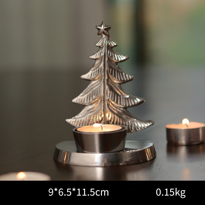 Tabletop candlelight dinner props christmas candle holder