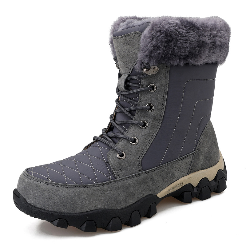 Title 5, British Style Trendy Thick-soled Mens Snow Boo...