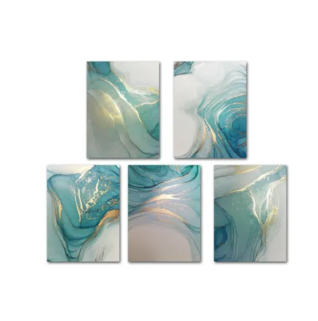 Abstract Liquid Fluid Art Poster Canvas Painting Modern Wall Picture Home Living Room Decor - 6Color