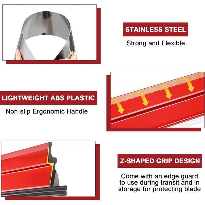 Drywall Finishing Smoothing Spatula Plaster Skimming Blade Trowel Wall Tool 80cm