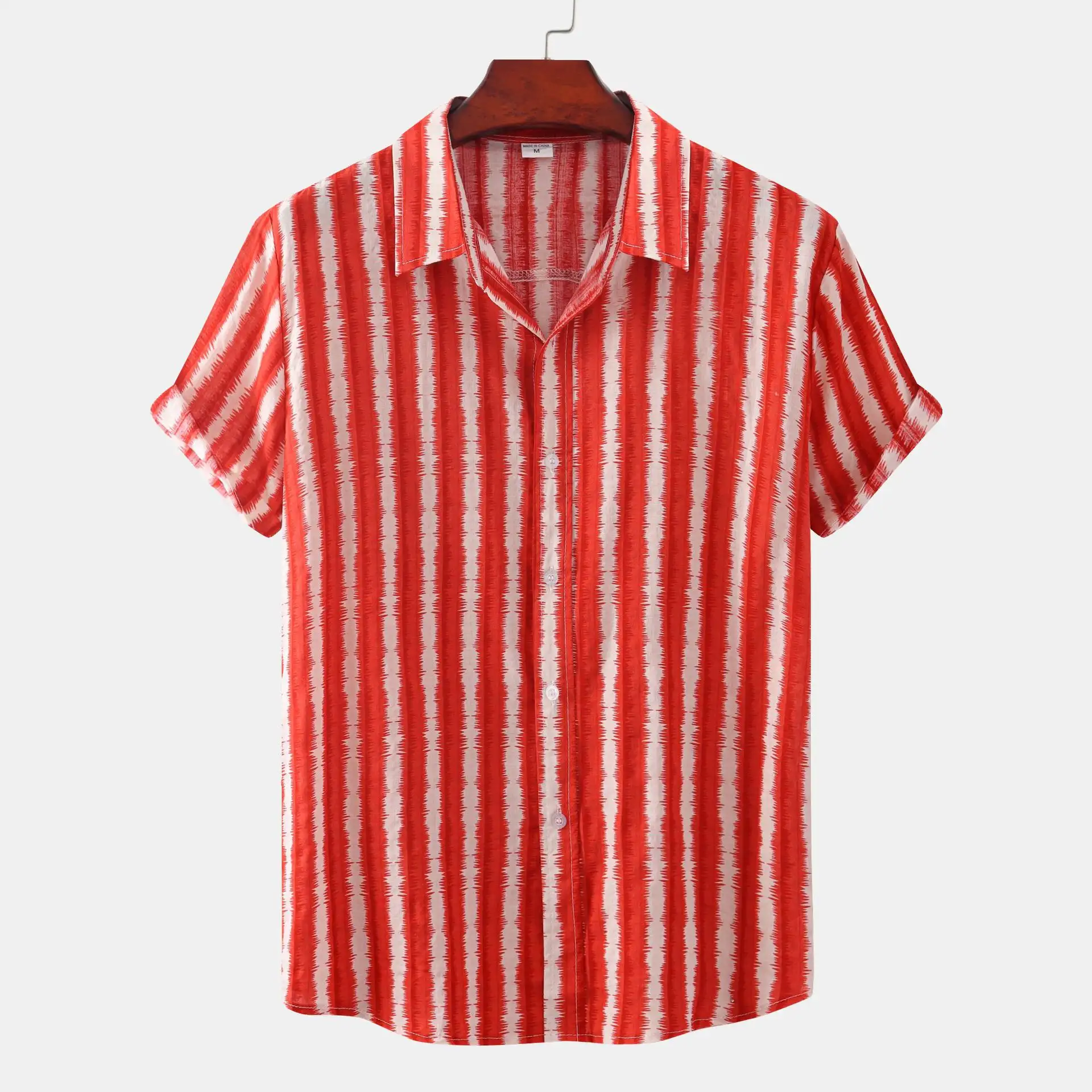 Men's Floral Casual Short Sleeve Shirt