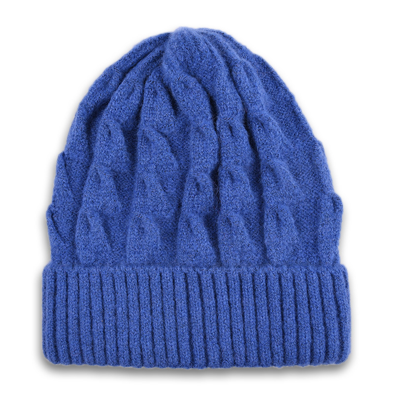 Autumn And WinterSolid Color Beanie  Set