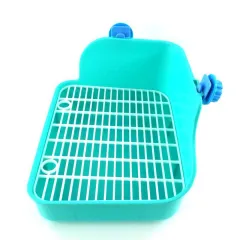 Pet Rabbit Chinchilla Guinea Pig Square Lace Toilet - Green - View 1