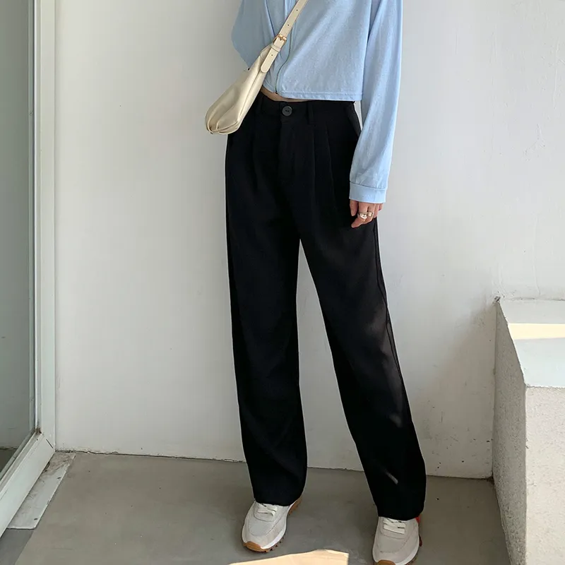 Mopping Suit Trousers Straight Thick