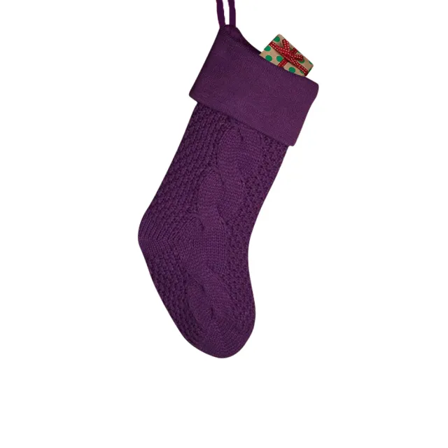 Woolen Household Wall Decoration Candy Bag Socks Purple - Shop at LoveMi