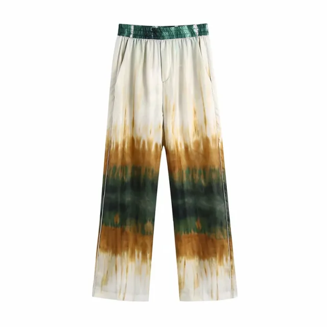 Tie dye Printed Shirt Women's Long Pants Color S - Shop at LoveMi