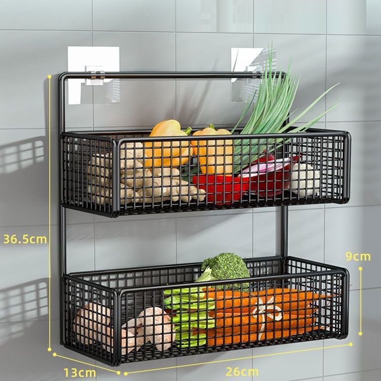 Title 4, Non Perforated Wall Kitchen Basket Shelf