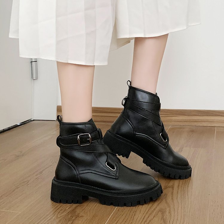Women's Casual Thick-soled Heightened Short Boots