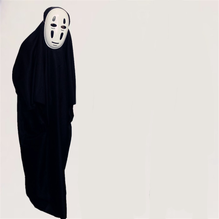 Full Costume Cosplay Black Faceless