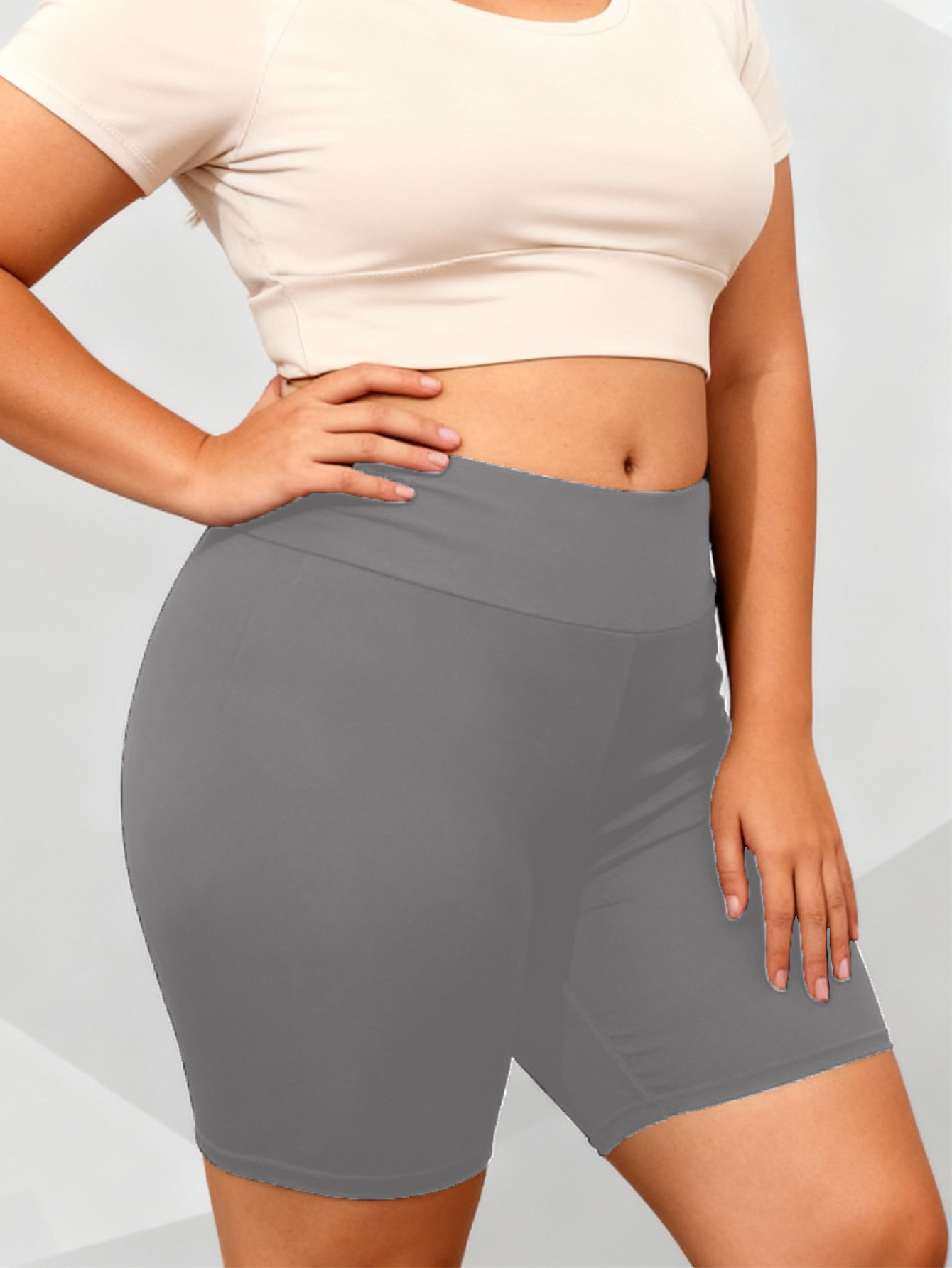 Plus Size Biker Shorts, picture 5 of 5